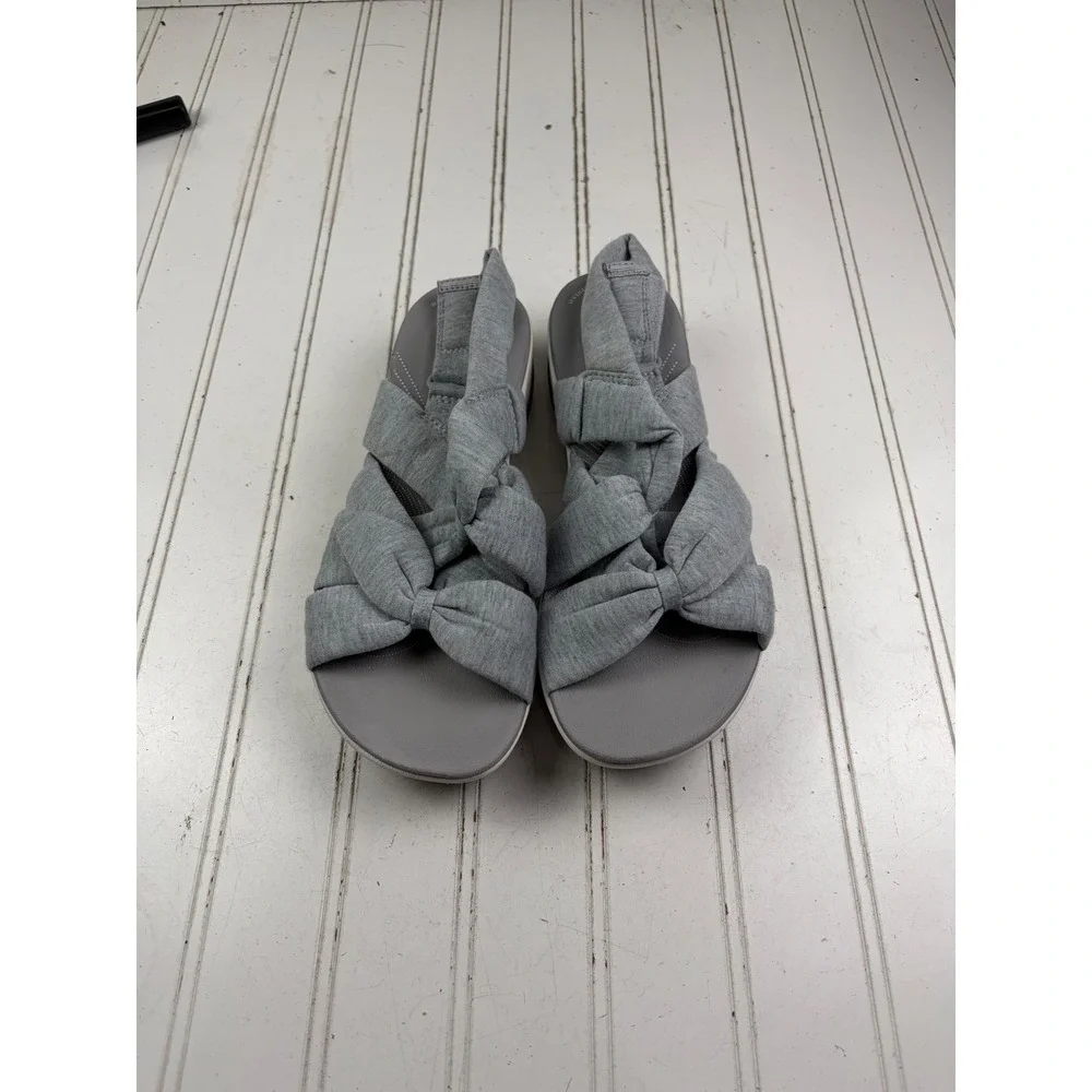 Clarks Cloudsteppers Arla Meg Gray Slingback Sandals Women's Size 7 $86